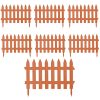 Set 7 buc, Garduri Decorative Mercaton din Plastic, Maro, Sistem Click, 3.2 m x 35 cm - Garduri de gradina - Mercaton Store
