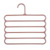 Set Mercaton, 24 Umerase Multifunctionale din Plastic cu 5 pozitii pentru Haine si Accesorii, Anti-derapante, 31 x 31 cm, Maro - Organizatoare Imbracaminte si Incaltaminte - Mercaton Store