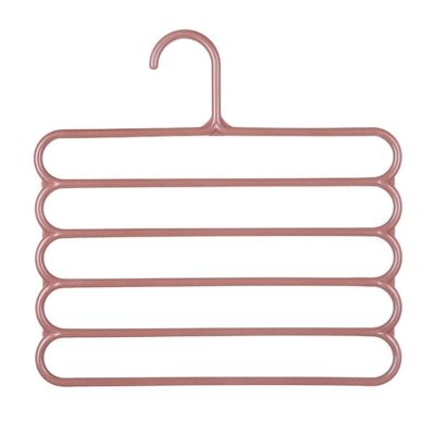 Set Mercaton, 24 Umerase Multifunctionale din Plastic cu 5 pozitii pentru Haine si Accesorii, Anti-derapante, 31 x 31 cm, Maro - Organizatoare Imbracaminte si Incaltaminte - Mercaton Store