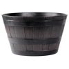 Ghiveci Decorativ Mercaton pentru Flori, Material PP, Rezistent UV, Imitatie Lemn Vintage, 38x28 cm, Maro - Ghivece pentru flori - Mercaton Store