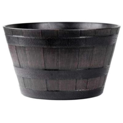 Ghiveci Decorativ Mercaton pentru Flori, Material PP, Rezistent UV, Imitatie Lemn Vintage, 38x28 cm, Maro - Ghivece pentru flori - Mercaton Store