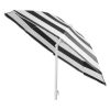 Umbrela Mercaton pentru Plaja cu Cadru Metalic, Control Manual, Cu Inclinatie, Inaltime 20 cm, Ø180 cm, Negru - Umbrele Gradina si Terasa - Mercaton Store