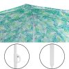 Umbrela Mercaton pentru Plaja cu Cadru Metalic, Control Manual, Cu Manivela, Inaltime 20 cm, Ø180 cm, Verde - Umbrele Gradina si Terasa - Mercaton Store