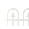 Set 4 buc, Garduri Decorative Mercaton din Plastic, Alb, 60×30.5 cm - Garduri de gradina - Mercaton Store