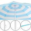 Umbrela Mercaton pentru Plaja cu Cadru Metalic, Control Manual, Cu Inclinatie, Inaltime 20 cm, Ø180 cm, Albastru - Umbrele Gradina si Terasa - Mercaton Store