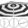 Umbrela Mercaton pentru Plaja cu Cadru Metalic, Control Manual, Cu Inclinatie, Inaltime 20 cm, Ø180 cm, Negru - Umbrele Gradina si Terasa - Mercaton Store
