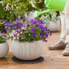Ghiveci Rotund Mercaton pentru Flori, Material Rasina si PP, Rezistent UV, 24 x 16 cm, Cafeniu - Ghivece pentru flori - Mercaton Store