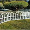 Set 4 buc, Garduri Decorative Mercaton din Plastic, Alb, 60×30.5 cm - Garduri de gradina - Mercaton Store