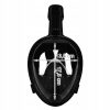 Masca snorkeling cu tub, Trizand, neagra, sistem antiaburire, suport camera, marime S/M - Jucarii si Accesorii inot - Mercaton Store