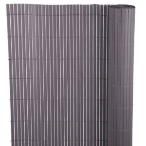 Paravan Mercaton pentru Gradina sau Balcon, PVC, Rezistent UV, 1300 g/m2, 3 x 1 m, Gri