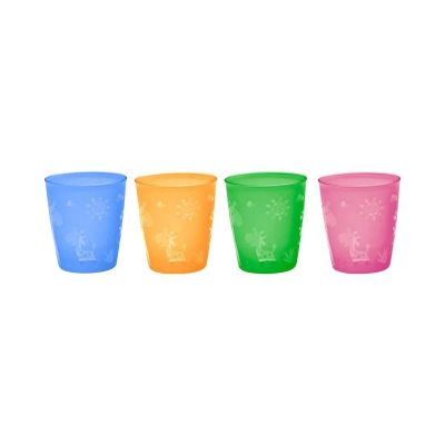 Set 4 pahare colorate pentru bebelusi si copii