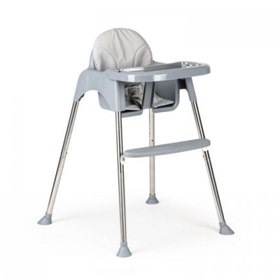 Scaun de masa 2 in 1 cu tapiterie Ecotoys HC-135C - Gri