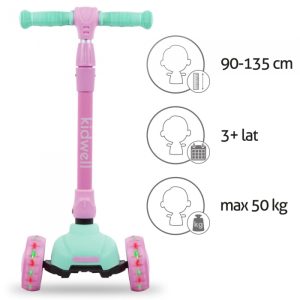 Trotineta Kidwell JAX - Mint Pink