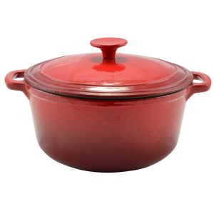 Oala de fonta emailata cu capac