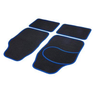 Set covorase auto textile universale Mercaton 64 x 44 cm | 44 x 29 cm - negru - albastru