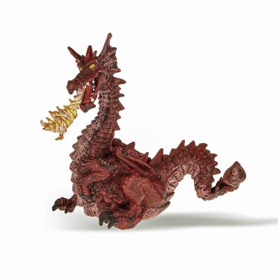 PAPO FIGURINA DRAGON ROSU CU FLACARA PAPO FIGURINA DRAGON ROSU CU FLACARA