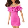 PAPUSA-BARBIE-FASHIONISTA-SATENA-CU-ROCHIE-ROZ-7