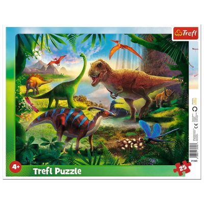 PUZZLE 25 PLANSA DINOZAURI PUZZLE 25 PLANSA DINOZAURI