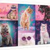 PUZZLE TREFL 1000 SUPER PISICI NEON PUZZLE TREFL 1000 SUPER PISICI NEON