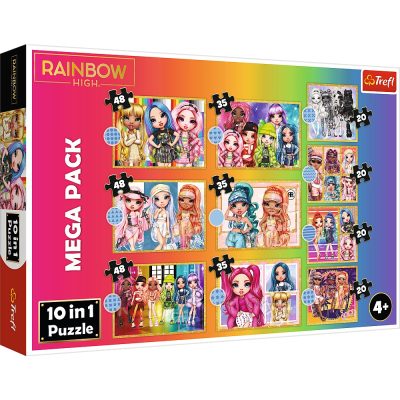 PUZZLE TREFL 10IN1 RAINBOW HIGH PAPUSILE FASHION PUZZLE TREFL 10IN1 RAINBOW HIGH PAPUSILE FASHION