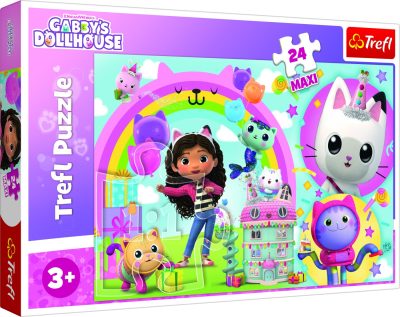 PUZZLE TREFL 24 MAXI GABBYS DOLLHOUSE CASA LUI GABBY PUZZLE TREFL 24 MAXI GABBYS DOLLHOUSE CASA LUI GABBY