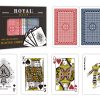 SET 2 PACHETE CARTI ROYAL CANASTA POKER DIN PLASTIC