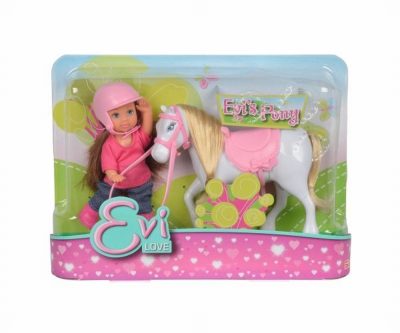 SET PAPUSICA EVI CU CALUT ALB SET PAPUSICA EVI CU CALUT ALB