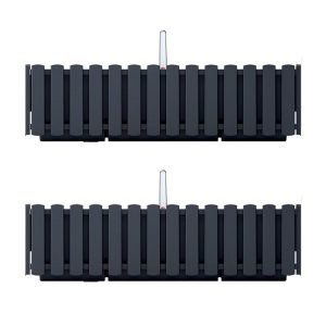 Set 2 jardiniere decorative cu suport metalic