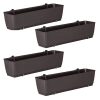 Set 4 jardiniere decorative cu suport metalic