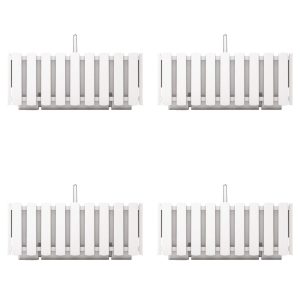Set 4 jardiniere decorative cu suport metalic