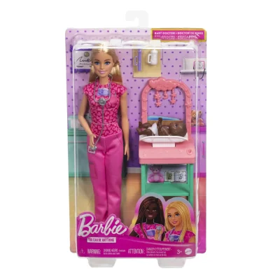BARBIE CARIERE SET MOBILIER CU PAPUSA DOCTOR PEDIATRU BLONDA BARBIE CARIERE SET MOBILIER CU PAPUSA DOCTOR PEDIATRU BLONDA