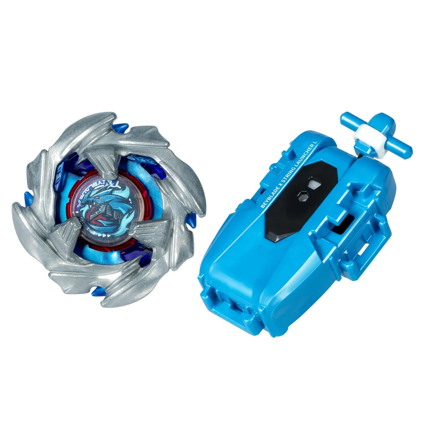 BEYBLADE X LET IT RIP SET LANSATOR SI ROATA COBALT DRAGOON 2-60C ...