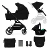 CARUCIOR KINDERKRAFT YOXI 3IN1 (MINK PRO) PURE BLACK