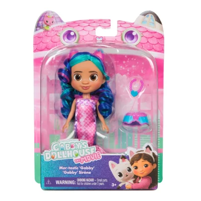 GABBYS DOLLHOUSE FILMUL PAPUSA SIRENA CU ACCESORII GABBYS DOLLHOUSE FILMUL PAPUSA SIRENA CU ACCESORII
