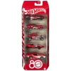 HOT WHEELS SET 5 MASINUTE METALICE ANIVERSARE 80 DE ANI SCARA 1 LA 64