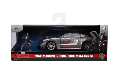 JADA MARVEL MASINUTA METALICA FORD MUSTANG SCARA 1:32 SI FIGURINA METALICA WAR MACHINE JADA MARVEL MASINUTA METALICA FORD MUSTANG SCARA 1:32 SI FIGURINA METALICA WAR MACHINE