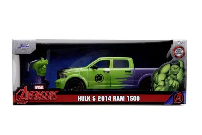 JADA MARVEL SET FIGURINA HULK SI MASINUTA METALICA RAM 1500 2014 SCARA 1:24 JADA MARVEL SET FIGURINA HULK SI MASINUTA METALICA RAM 1500 2014 SCARA 1:24
