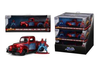 JADA MARVEL SET MASINUTA METALICA FORD PICK UP SCARA 1:32 SI FIGURINA METALICA SPIDER MAN JADA MARVEL SET MASINUTA METALICA FORD PICK UP SCARA 1:32 SI FIGURINA METALICA SPIDER MAN