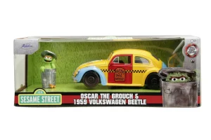 JADA MASINUTA METALICA SESAME STREET 1959 VW BEETLE 1:24