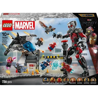 LEGO SUPER HEROES BATALIA DIN CAPTAIN AMERICA: CIVIL WAR 76314 LEGO SUPER HEROES BATALIA DIN CAPTAIN AMERICA: CIVIL WAR 76314