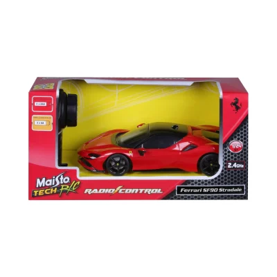 MAISTO MASINUTA CU TELECOMANDA 2.4GHz FERRARI SF90 STRADALE SCARA 1 LA 24 MAISTO MASINUTA CU TELECOMANDA 2.4GHz FERRARI SF90 STRADALE SCARA 1 LA 24
