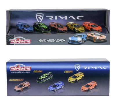 MAJORETTE SET 5 MASINUTE RIMAC NEVERA EDITION GIFTPACK MAJORETTE SET 5 MASINUTE RIMAC NEVERA EDITION GIFTPACK