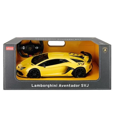 MASINA CU TELECOMANDA LAMORGHINI AVENTADOR SVJ GALBEN SCARA 1 LA 14 MASINA CU TELECOMANDA LAMORGHINI AVENTADOR SVJ GALBEN SCARA 1 LA 14