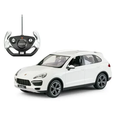 MASINA CU TELECOMANDA PORSCHE CAYENNE TURBO ALB CU SCARA 1 LA 14 MASINA CU TELECOMANDA PORSCHE CAYENNE TURBO ALB CU SCARA 1 LA 14