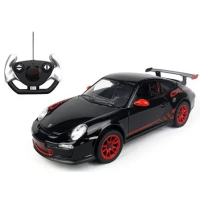 MASINA CU TELECOMANDA PORSCHE GT3 NEGRU CU SCARA 1 LA 14 MASINA CU TELECOMANDA PORSCHE GT3 NEGRU CU SCARA 1 LA 14