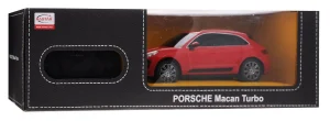 MASINA CU TELECOMANDA PORSCHE MACAN TURBO ROSU CU SCARA 1 LA 24