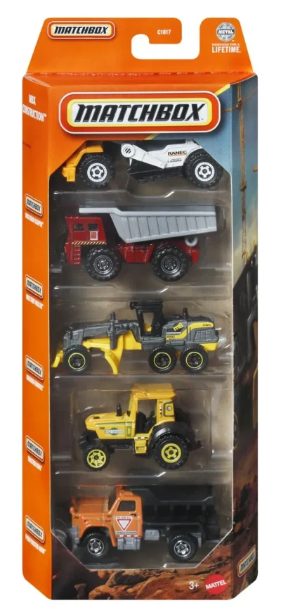 MATCHBOX SET 5 MASINUTE METALICE CONSTRUCTION SCARA 1 LA 64 MATCHBOX SET 5 MASINUTE METALICE CONSTRUCTION SCARA 1 LA 64