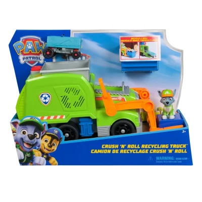 PATRULA CATELUSILOR ROCKY SI CAMIONUL DE RECICLARE CRUSH N ROLL PATRULA CATELUSILOR ROCKY SI CAMIONUL DE RECICLARE CRUSH N ROLL