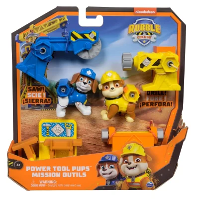 PATRULA CATELUSILOR RUBBLE SI ECHIPA CU UNELTE DE PUTERE IN MISIUNE PATRULA CATELUSILOR RUBBLE SI ECHIPA CU UNELTE DE PUTERE IN MISIUNE