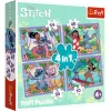 PUZZLE TREFL 4IN1 STITCH ZIUA FERMECATA PUZZLE TREFL 4IN1 STITCH ZIUA FERMECATA